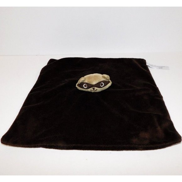 2009 Gymboree Brown Raccoon Security blanket Infant Baby Lovey Nunu UNUSED - Picture 2 of 5